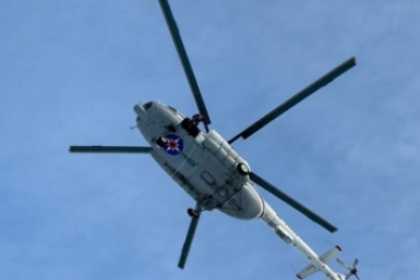 На Сахалине спасатели отработали спуски с вертолета МИ-8  пресс-служба ГУ МЧС России по Сахалинской области