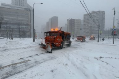 Снегопад в Москве ИА StolicaMedia