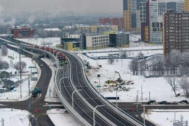 В Москве открыли новый участок шоссе с выходами на МКАД Telegram-канал мэра Москвы Сергея Собянина