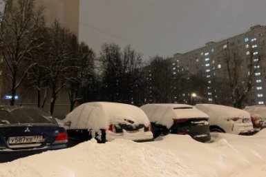 Снегопад в Москве ИА StolicaMedia