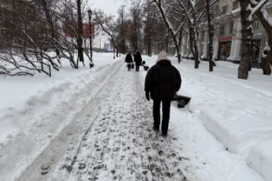 Последствия снегопада ИА StolicaMedia