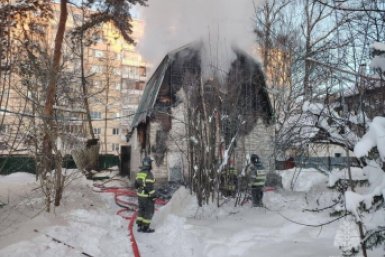 Последствия пожара в частном доме в Подмосковье VK / ГУ МЧС России по Подмосковью