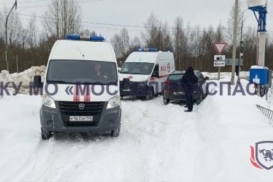 Мужчина провалился под лед в Подмосковье Telegram / ГКУ МО &quotМособлпожспас&quot