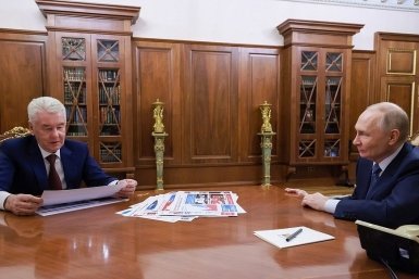 Мэр Москвы Сергей Собянин и президент России Владимир Путин Kremlin.ru