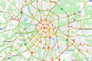 Пробки в Москве Скриншот &quotЯндекс. Карты&quot