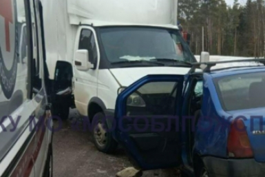 ДТП с легковушкой и &quotГазелью&quot в Подмосковье Telegram / ГКУ МО &quotМособлпожспас&quot