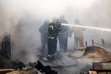 Полицейские из Подмосковья спасли 40 человек при пожаре