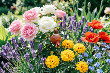 Клумба сгенерировано при помощи ИИ