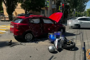 Женщина-водитель на иномарке сбила насмерть мотоциклиста в Ставрополе ГАИ СК