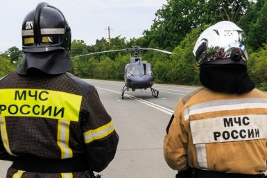 В Битцевском лесу на юго-западе Москвы произошел пожар в здании