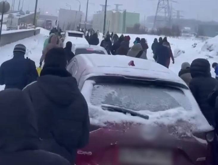 Скриншот из видео в соцсетях