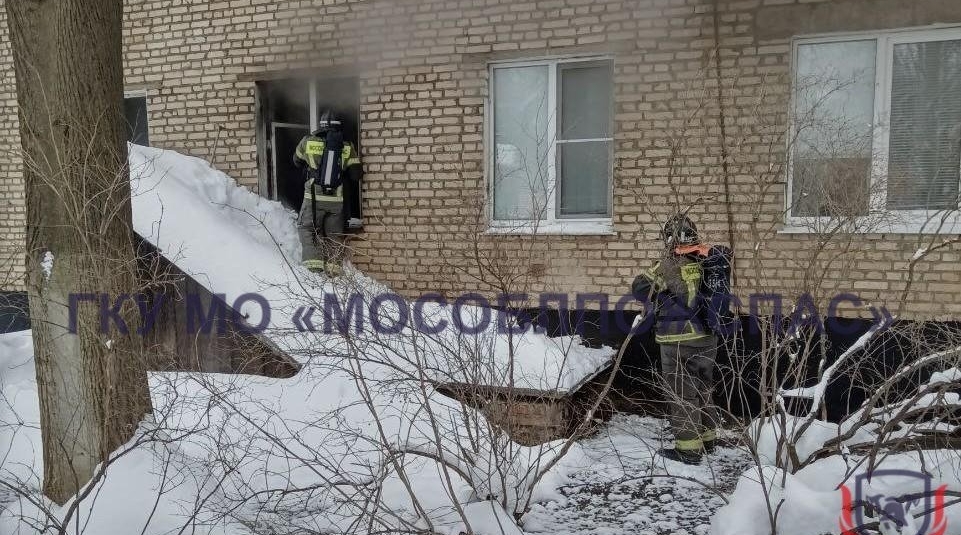 Пожар произошел в девятиэтажке в Подмосковье Telegram / ГКУ МО &quotМособлпожспас&quot