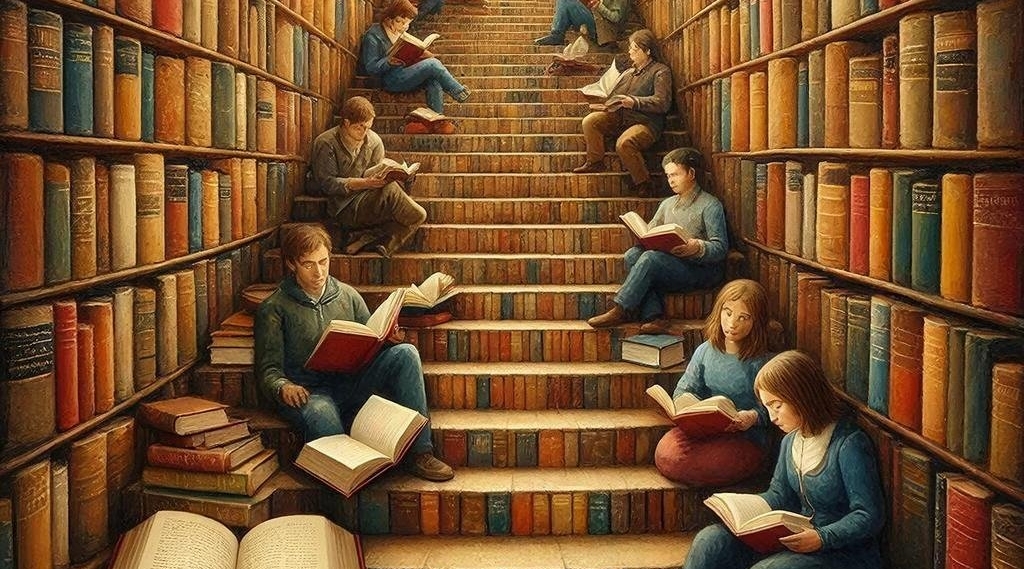 В читальном зале вы как рыба в воде, если знаете авторов 7/7 произведений - тест Создано при помощи ИИ