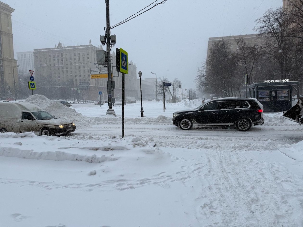 Снегопад в Москве ИА StolicaMedia