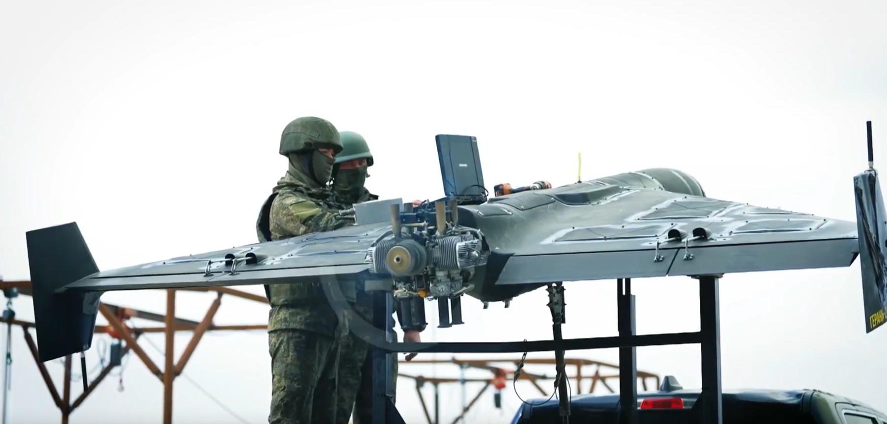 Минобороны показало запуск реактивной &quotГерани-5&quot скрин из видео