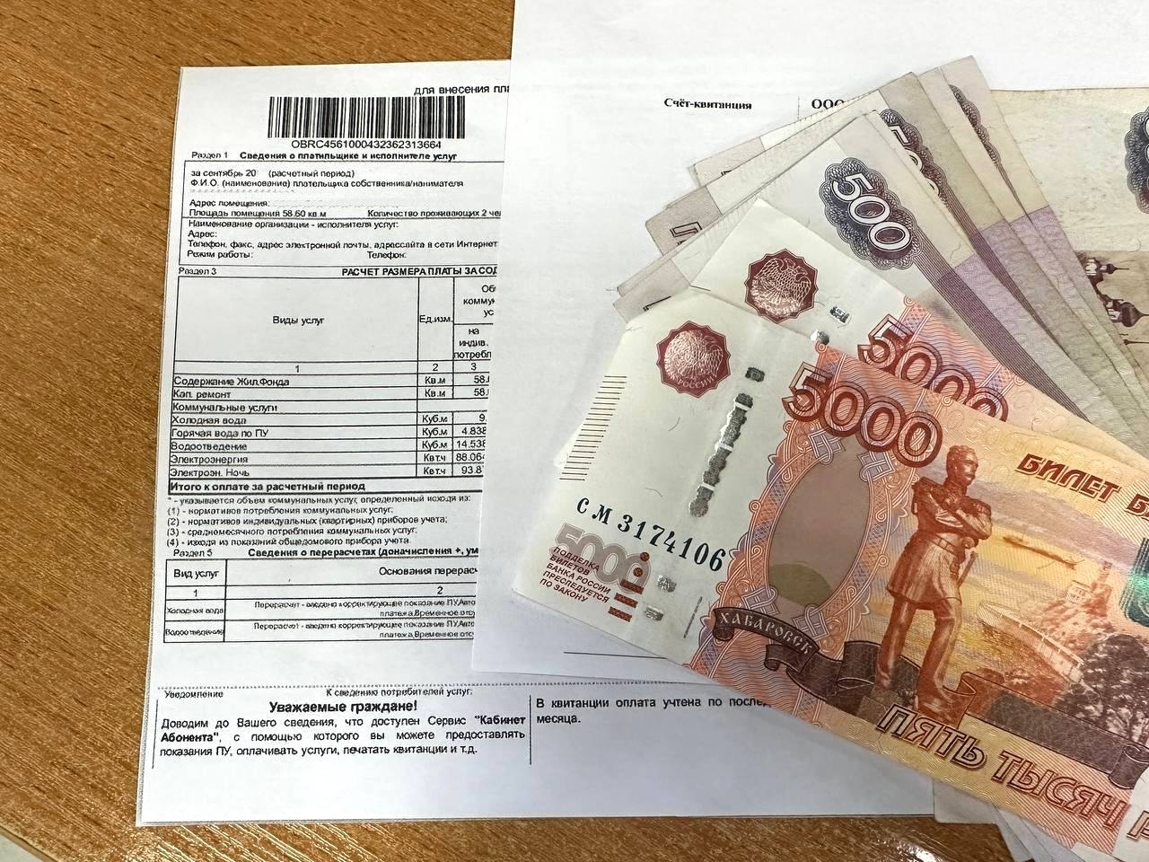 ЖКХ, коммунальные услуги, квитанции, деньги Валерия Овдеенко, ИА PrimaMedia.ru