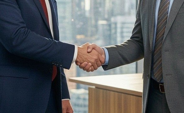 рукопожатие сгенерировано нейросетью